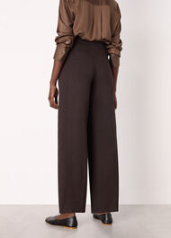 Belted Cotton Barrel Trouser