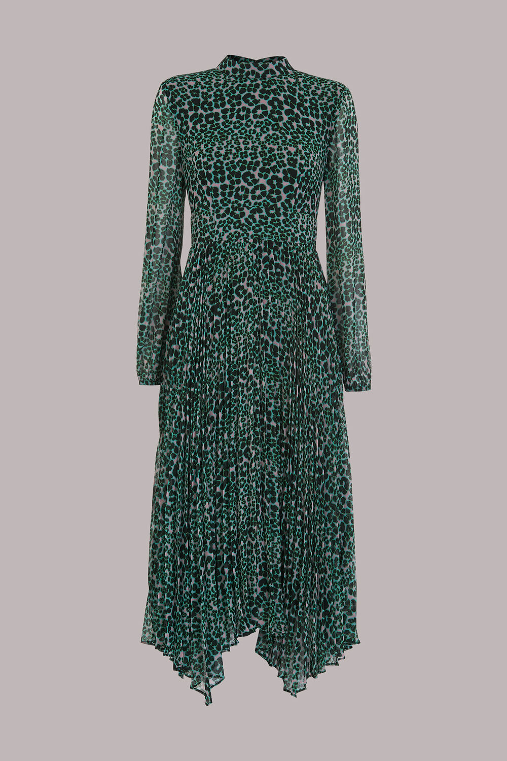 Petal Animal Pleated Dress
