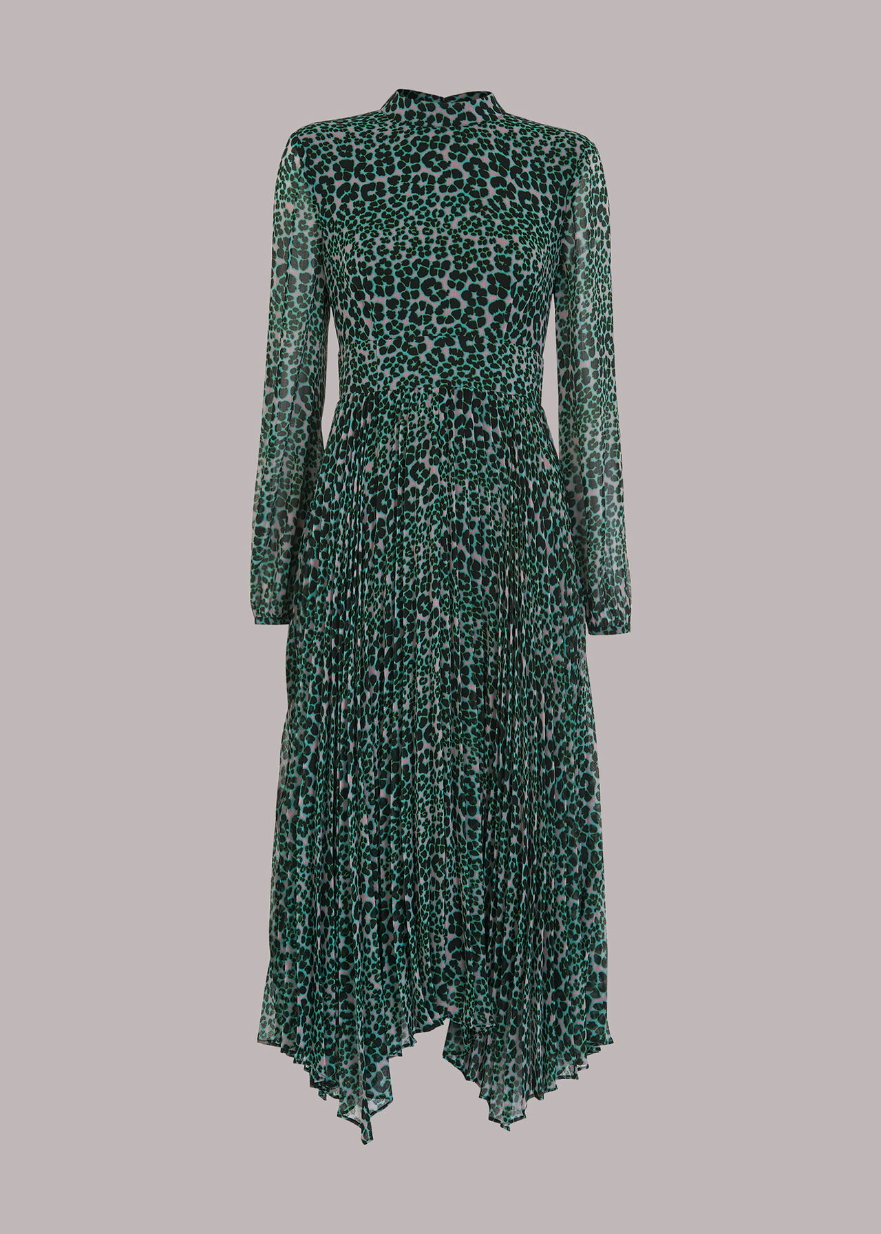Petal Animal Pleated Dress