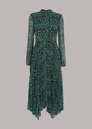 Petal Animal Pleated Dress