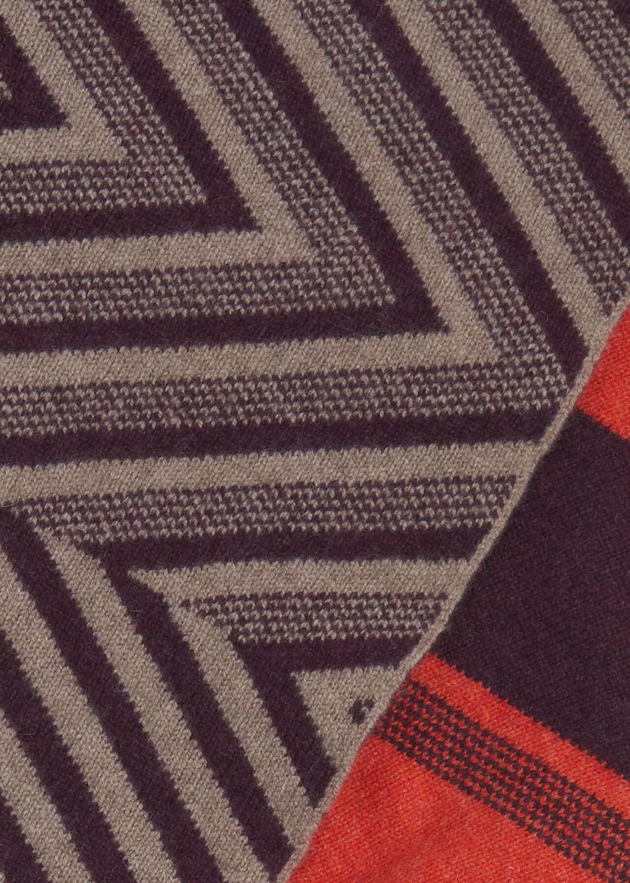 Green Thomas Chevron Scarf Multicolour