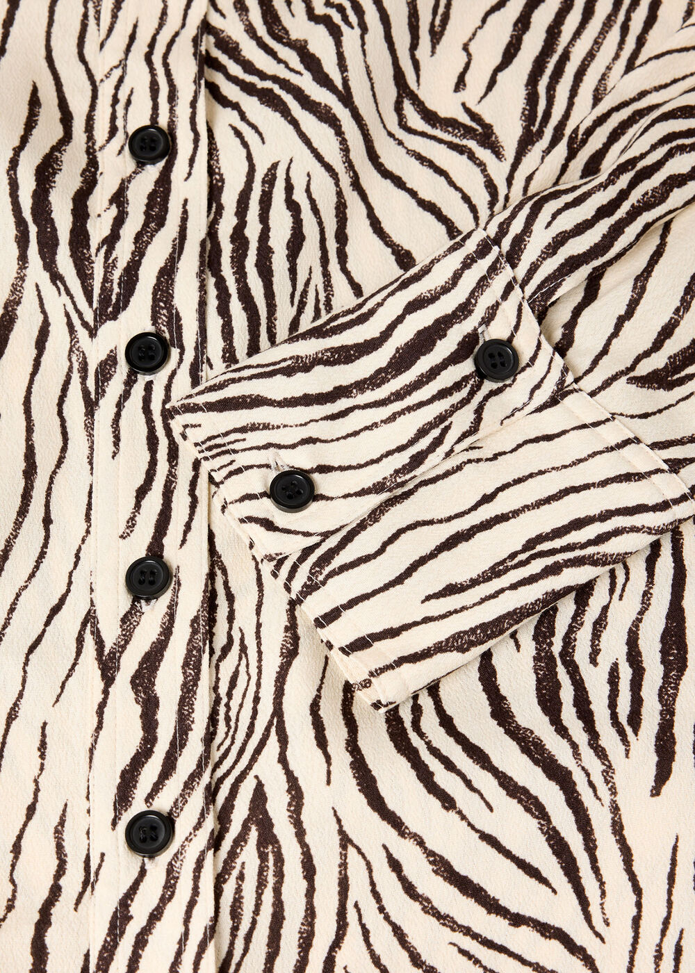 Zebra Button Through Shirt