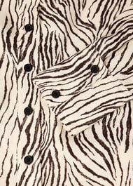 Zebra Button Through Shirt