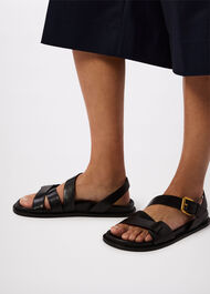 Asymmetric Buckle Sandal