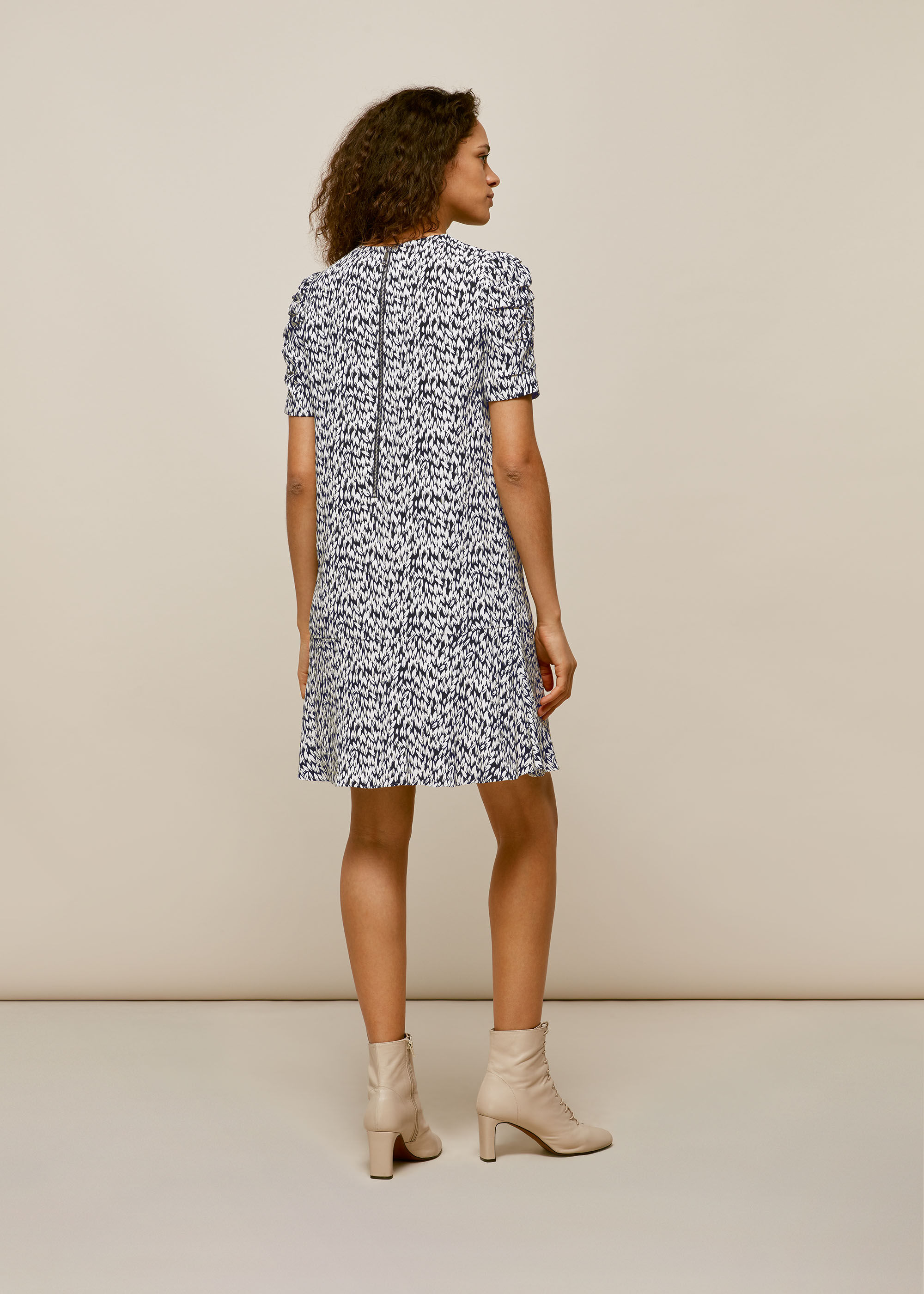 Whistles petal print shift dress clearance