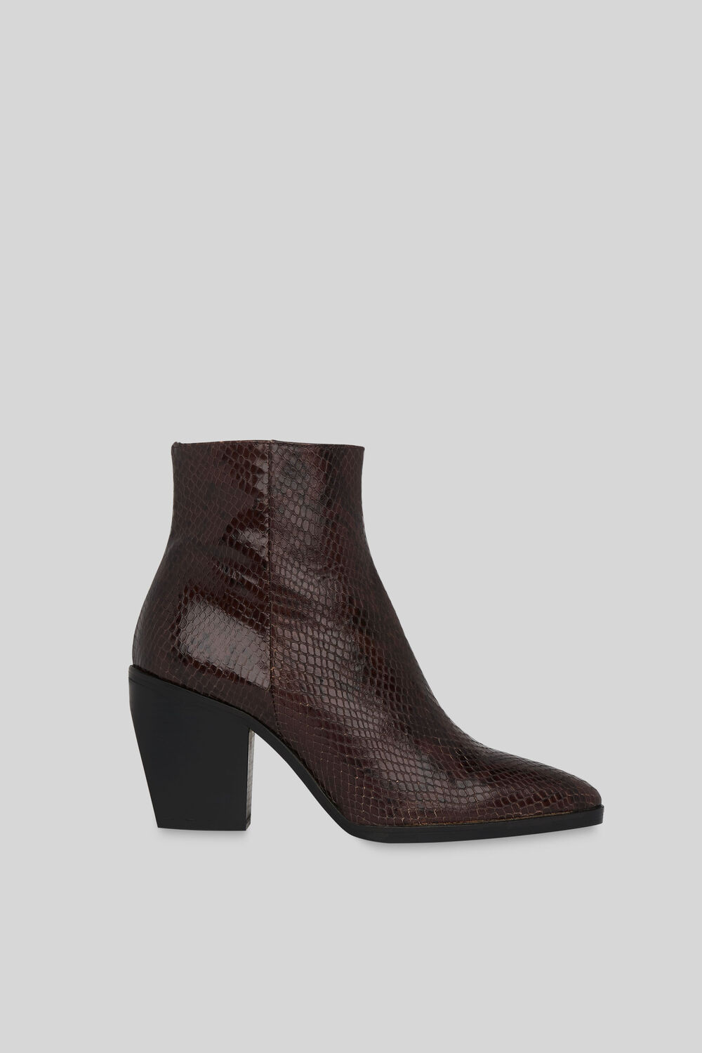 Grove Snake Western Ankle Boot Snake Print