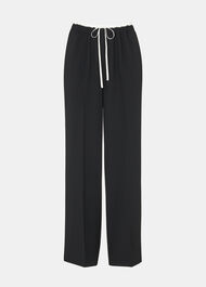 Crepe Waistband Detail Trouser