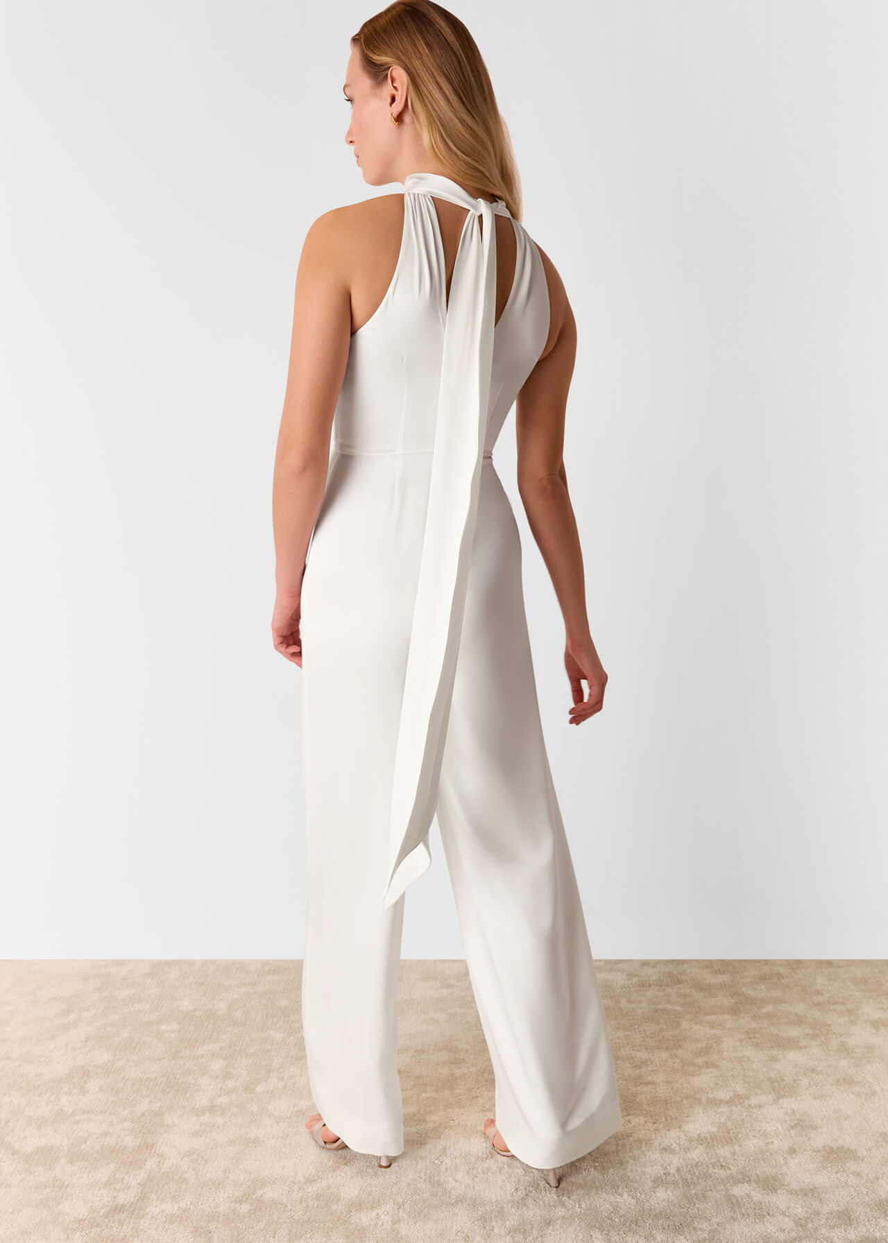 Halterneck Bridal Jumpsuit