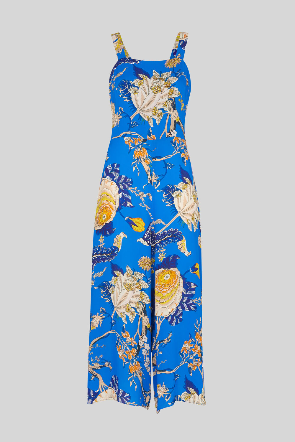 Exotic Floral Jumpsuit Blue/Multi