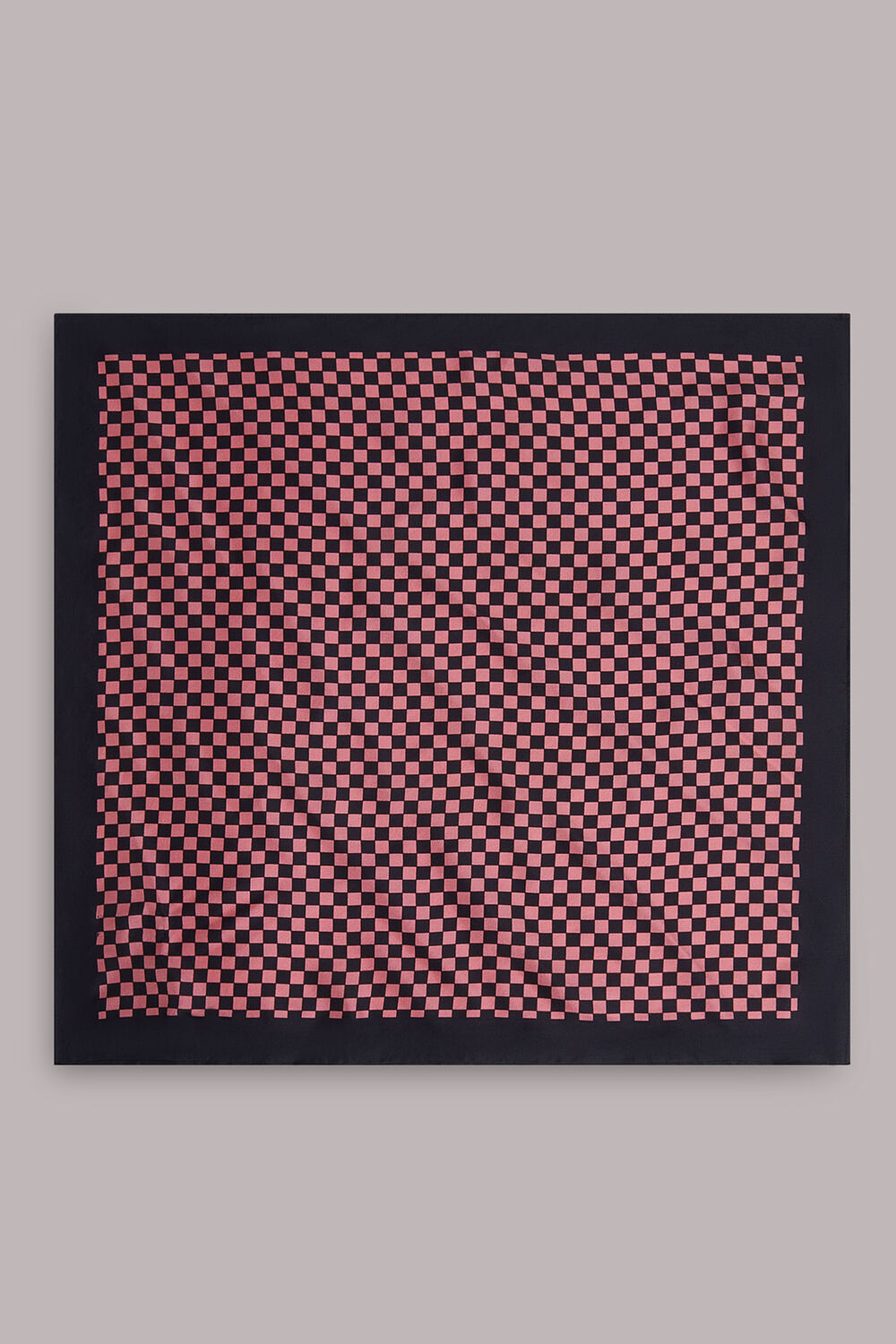 Checkerboard Silk Scarf