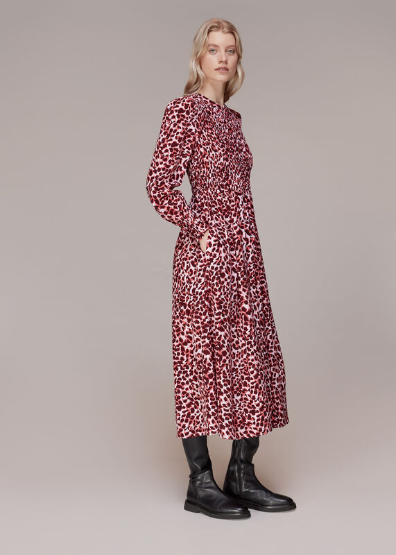 Abstract Cheetah Print Dress