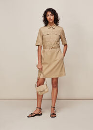 Gemma Shirt Dress Oatmeal