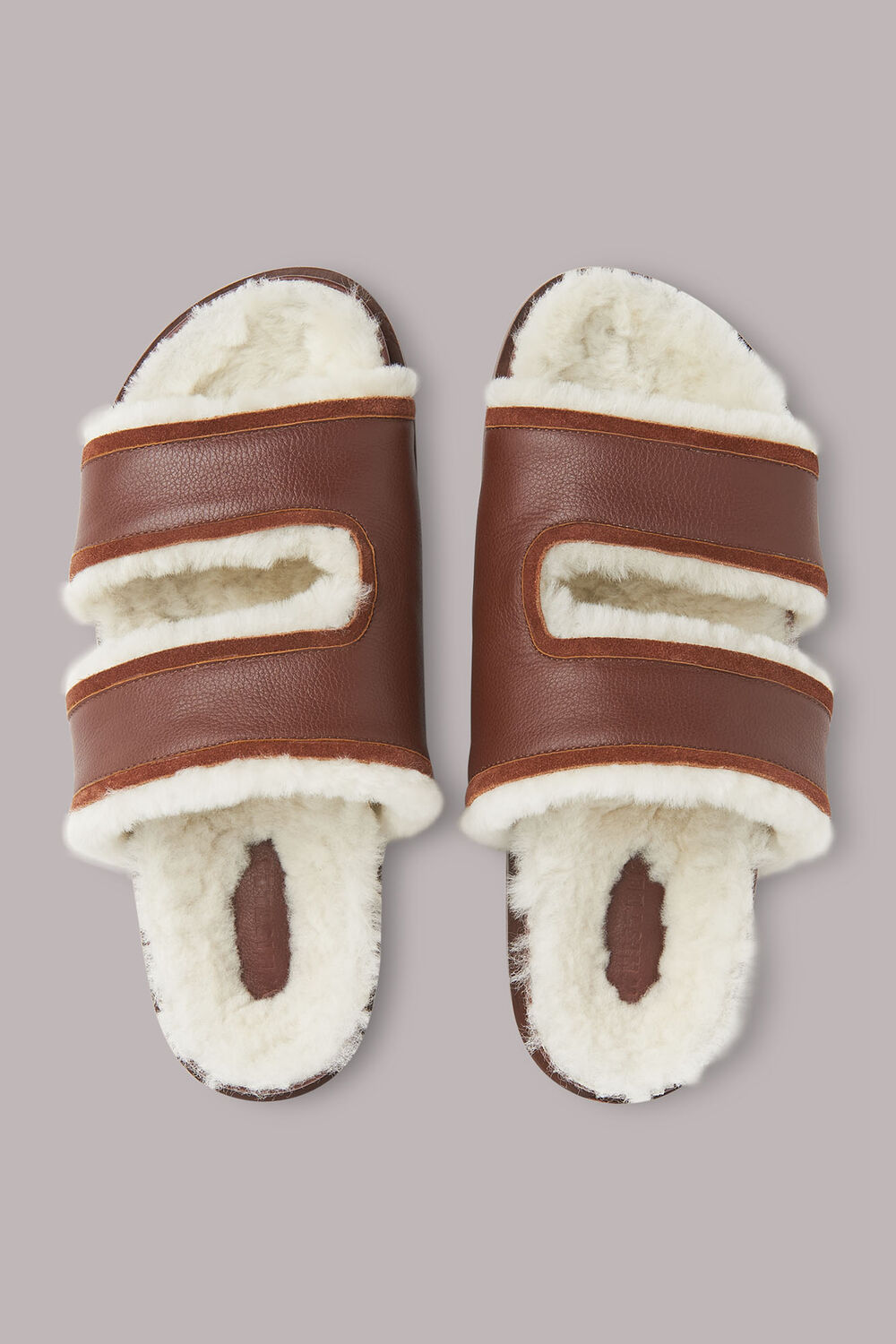 Davy Shearling Slide
