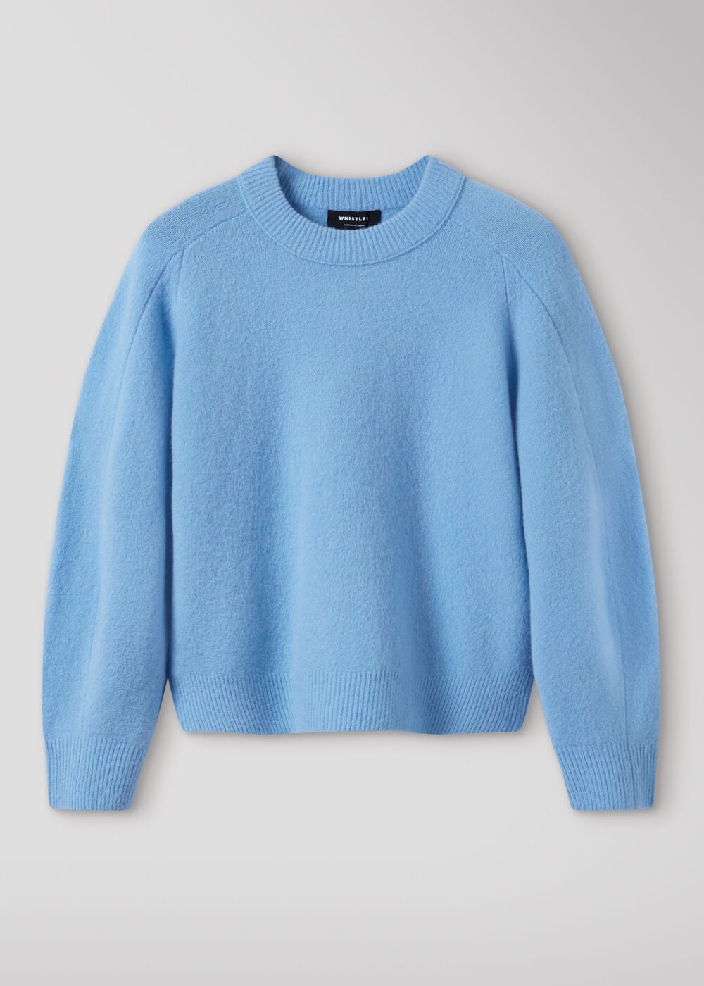 Wool Mix Curved Hem Knit