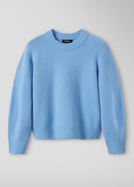 Wool Mix Curved Hem Knit