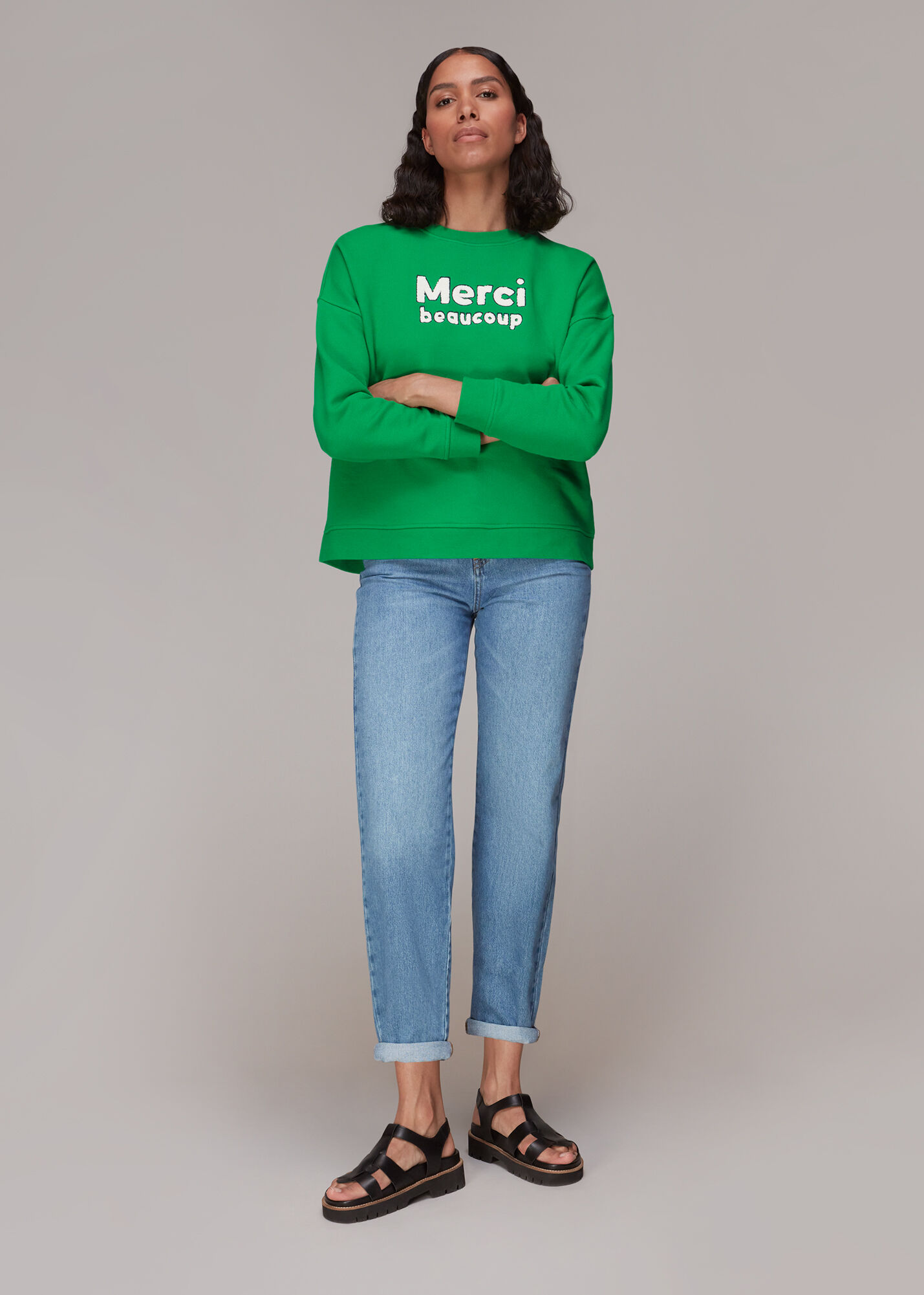 Green Merci Beaucoup Sweat