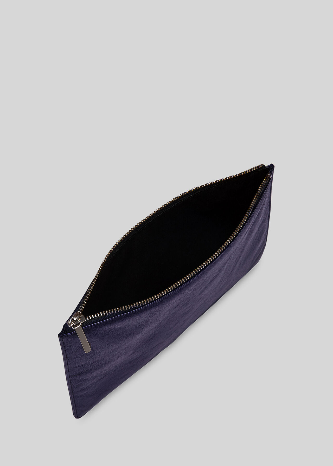 Navy Metallic Medium Clutch WHISTLES Whistles US