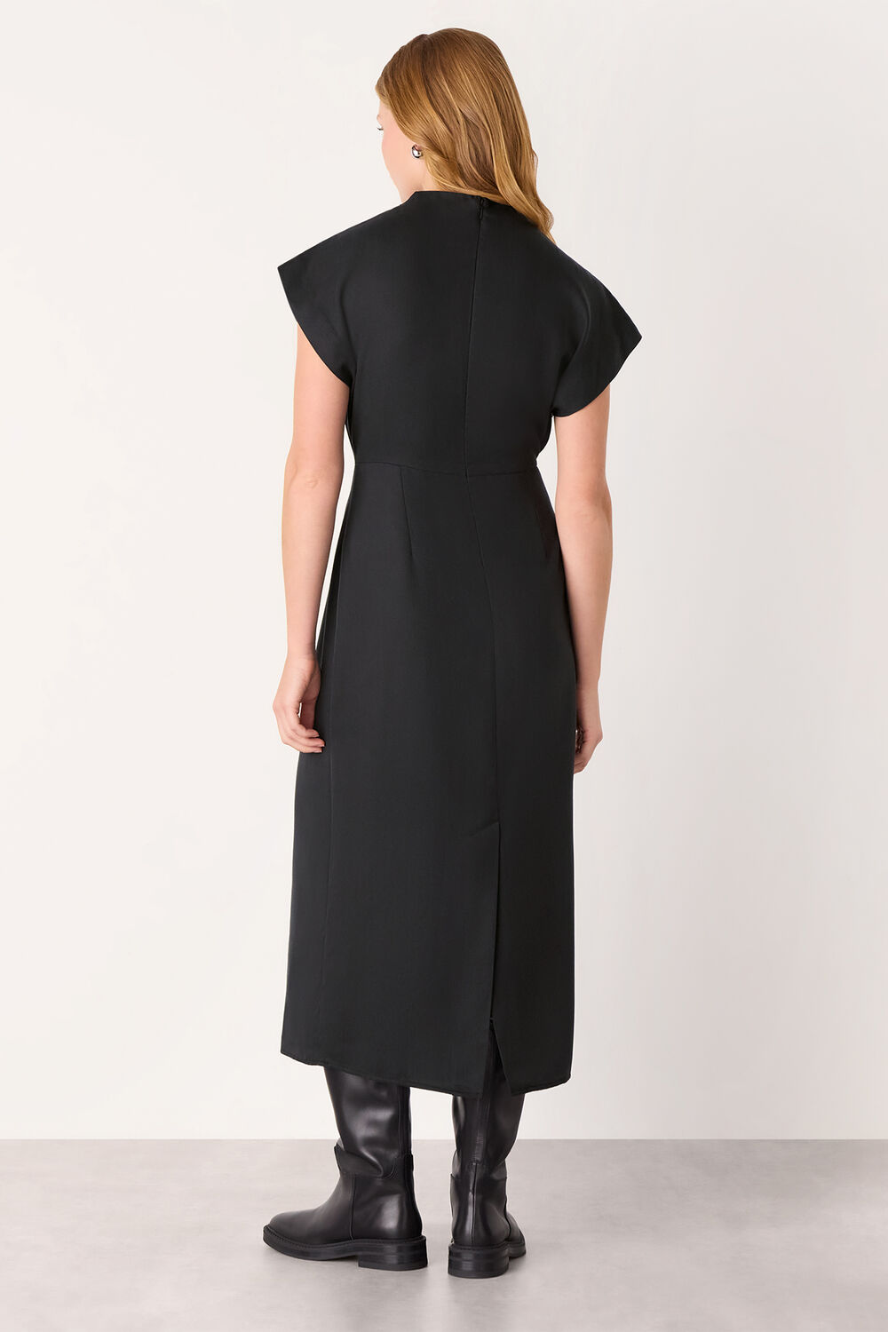 Twist Waist Midi Dress