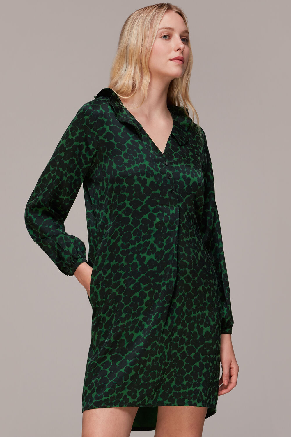 Smudge Animal Frill Dress