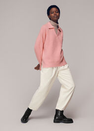 Rib Collar Sweater
