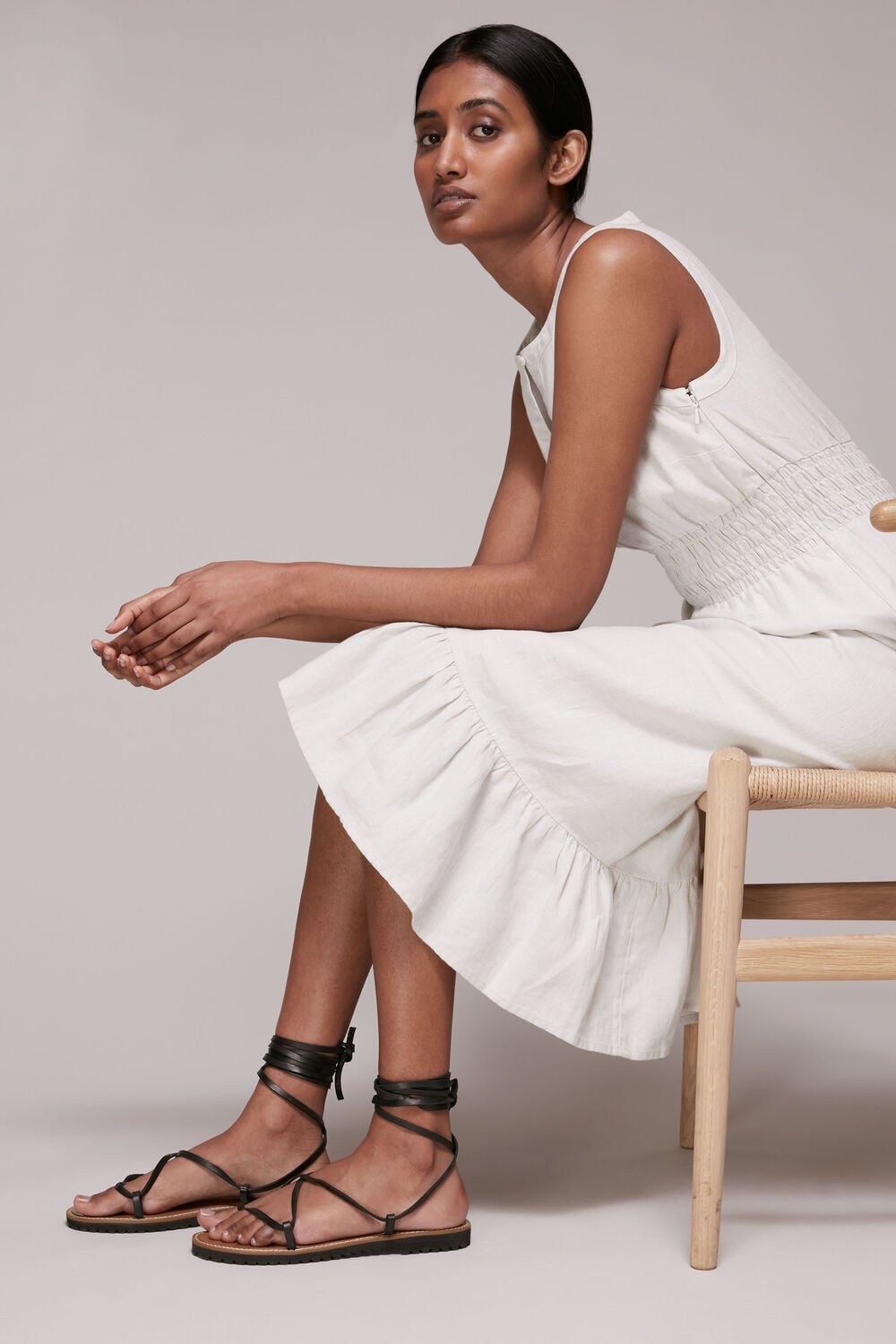 Willow Strappy Tie Sandal
