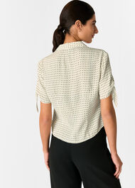 Oval Spot Tie Sleeve Shirt
