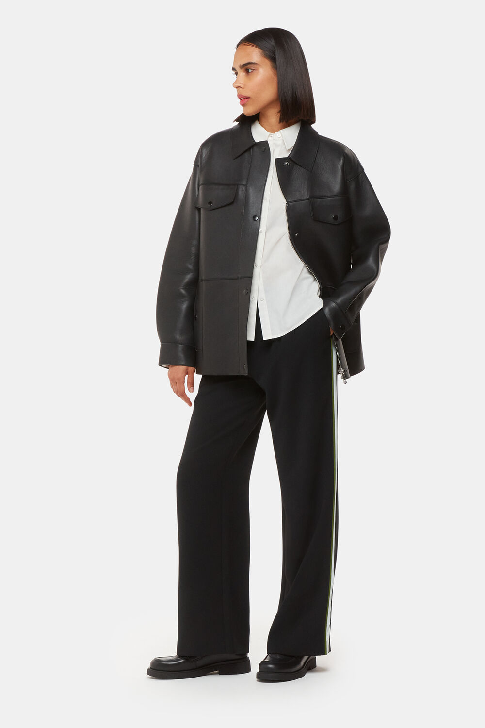 Crepe Side Stripe Trouser
