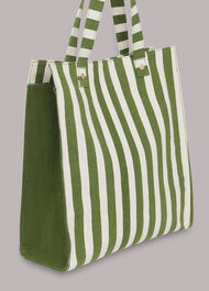 Sena Striped Canvas Tote