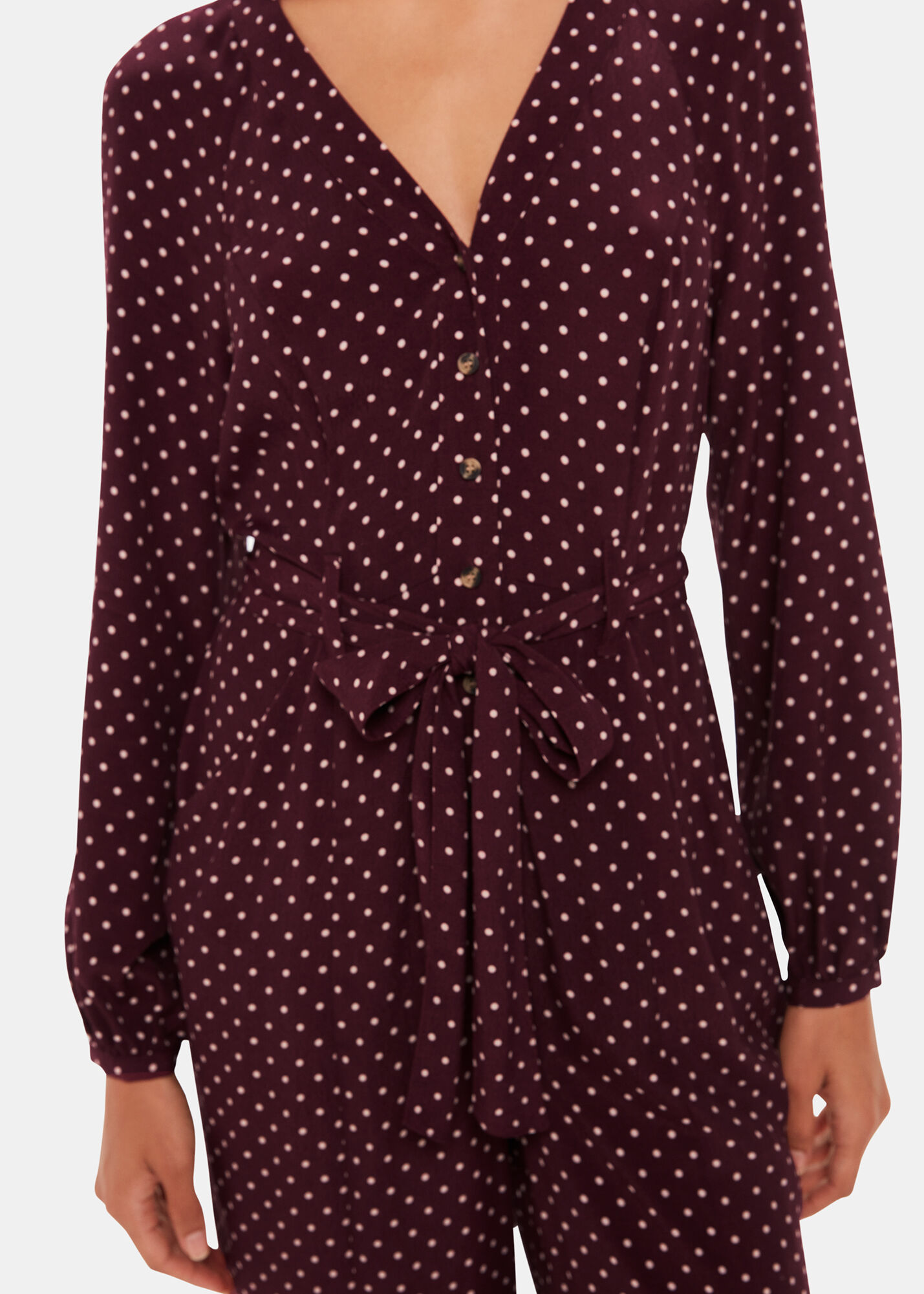 Whistles polka dot jumpsuit deals