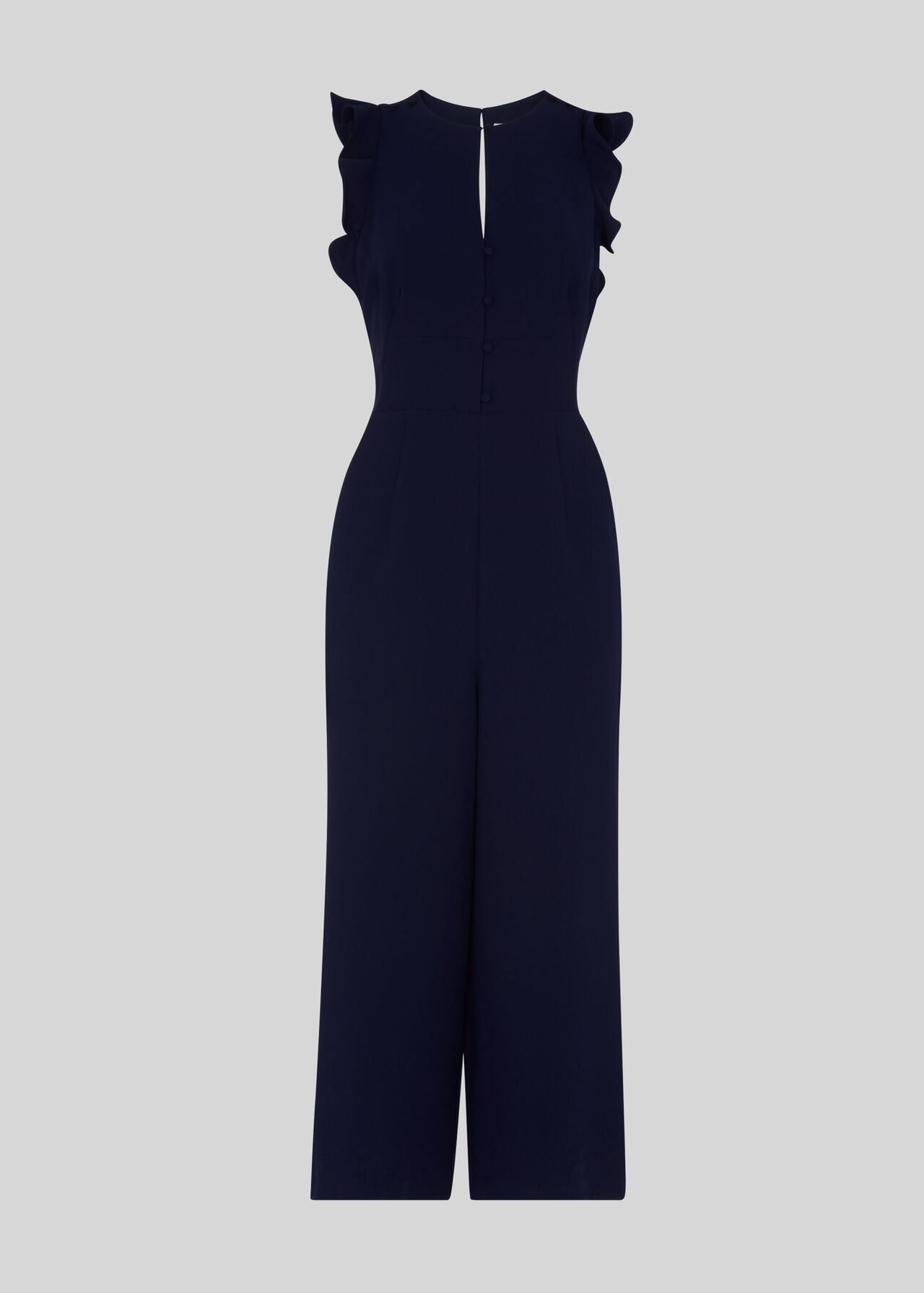 Miranda Crepe Jumpsuit Navy