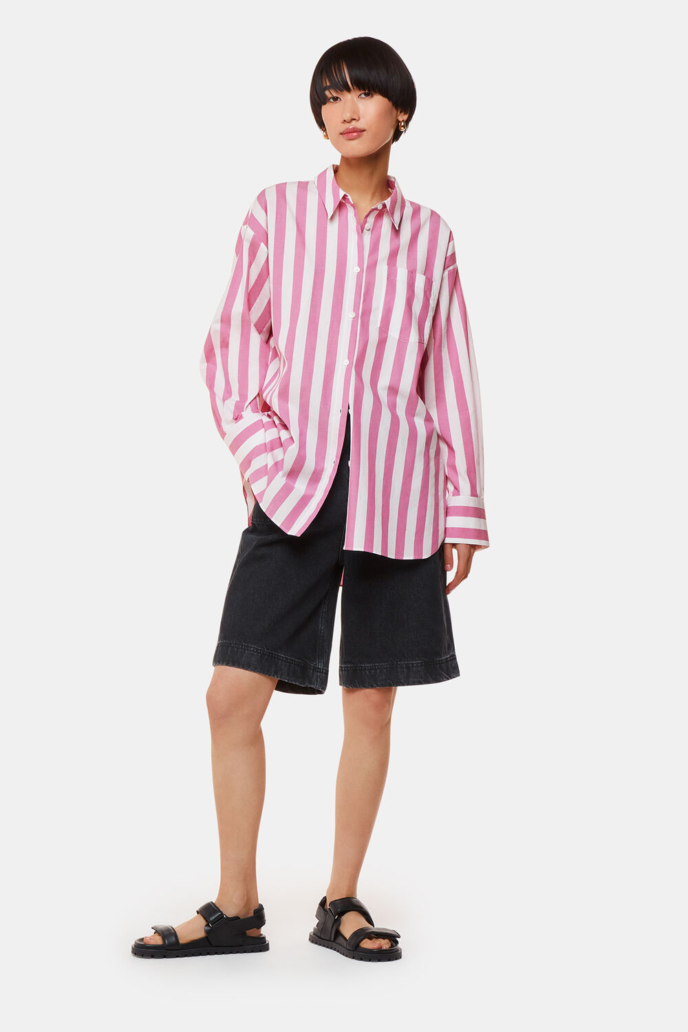 Stripe Oversize Shirt