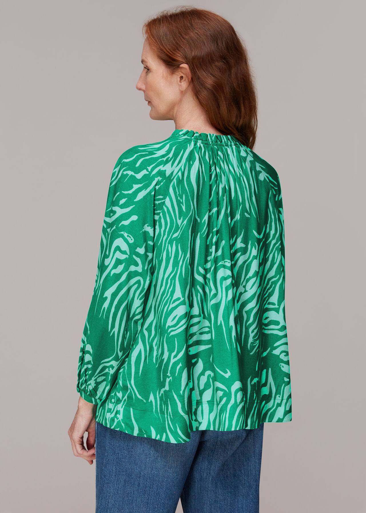 Tiger Print Blouse
