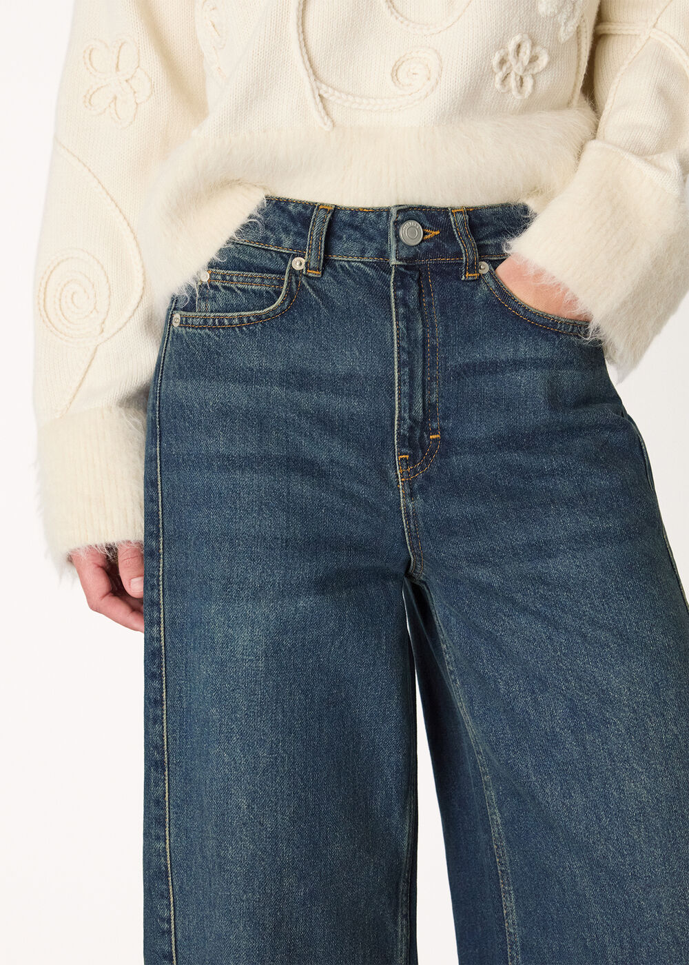 Panel Wide Leg Jean