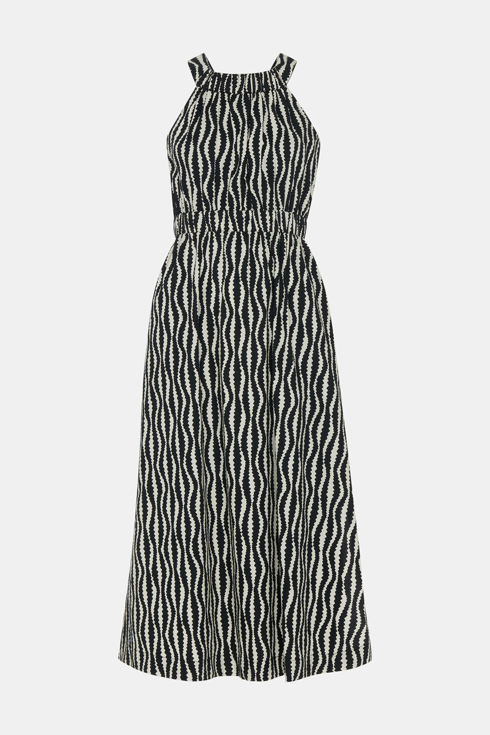 Optical Rope Cut Out Dress