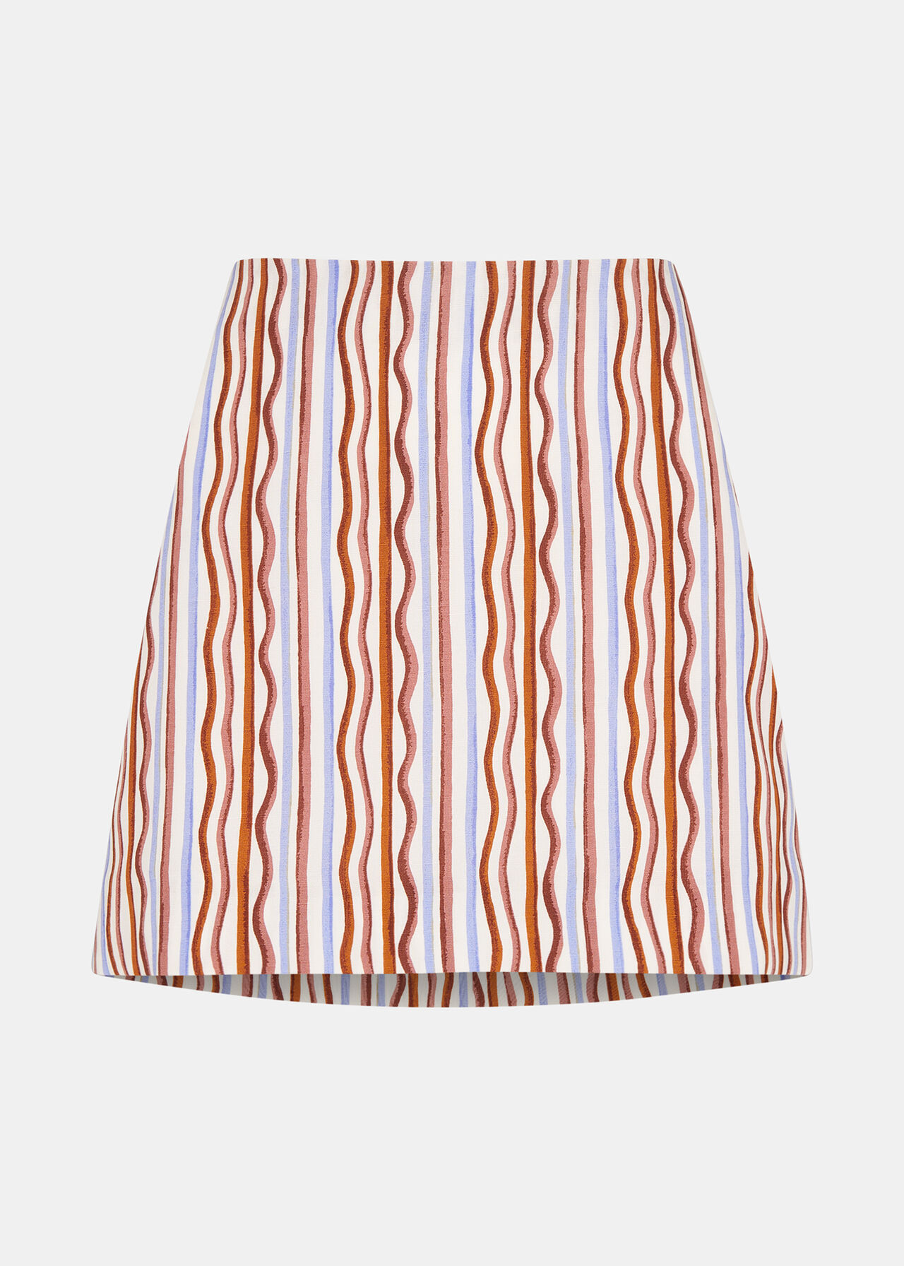 Wiggle Stripe Mini Skirt