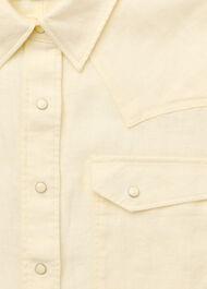 Linen Western Detail Shirt