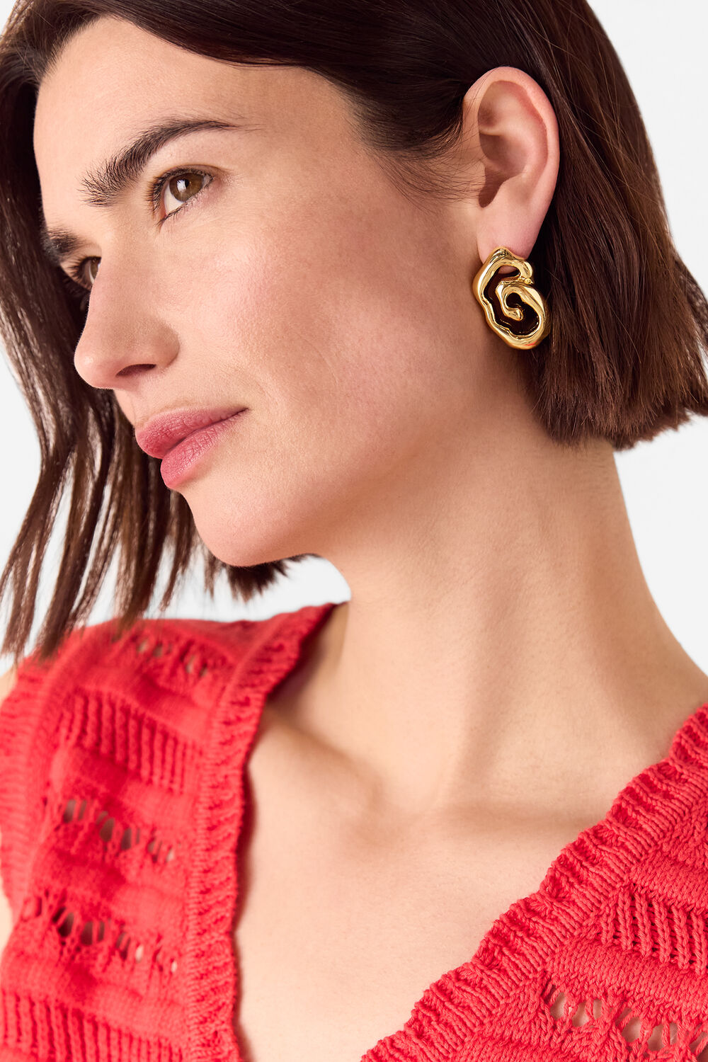 Molten Abstract Earring