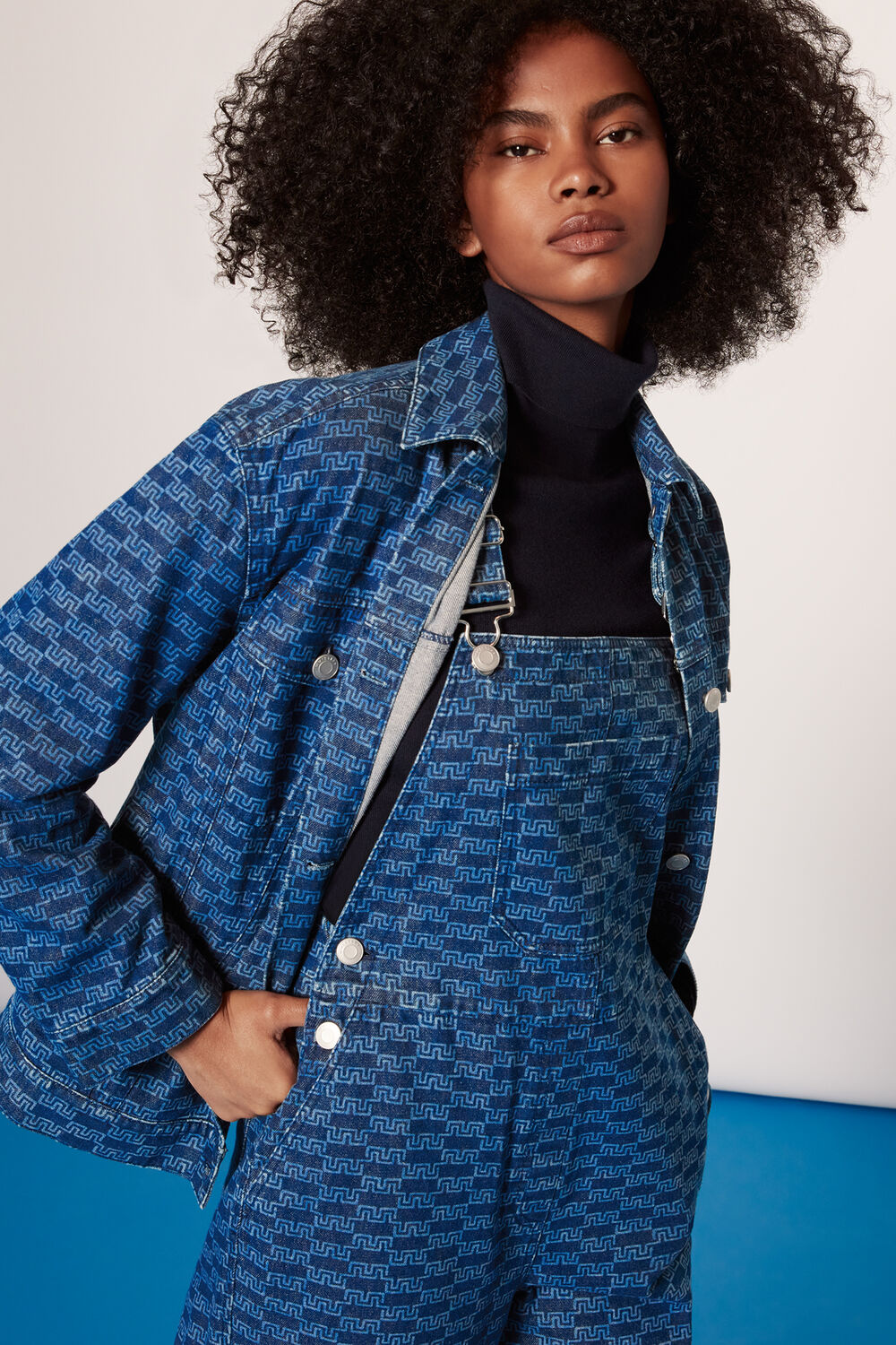 Tangle Check Denim Dungaree