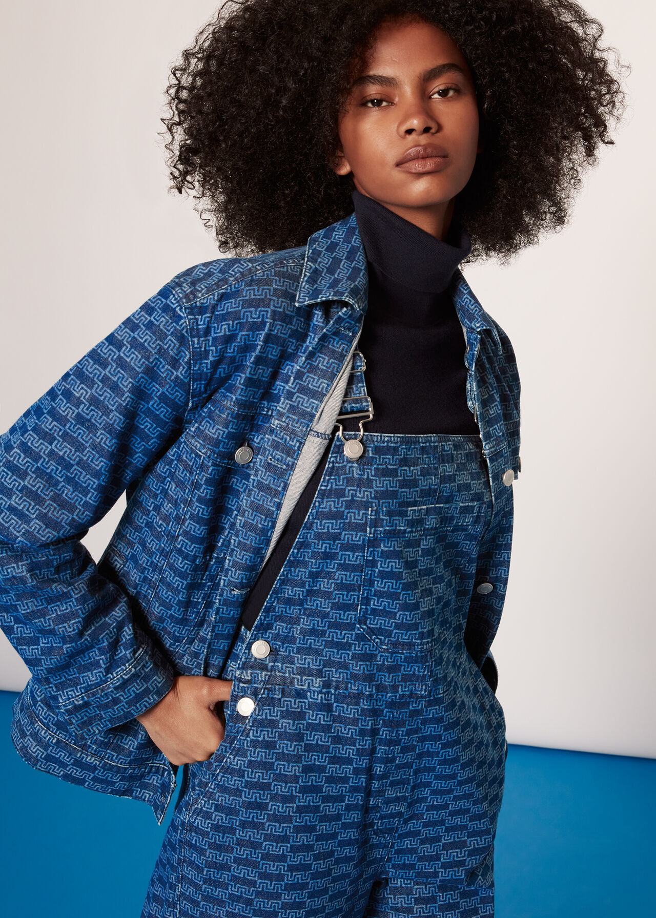 Tangle Check Denim Dungaree
