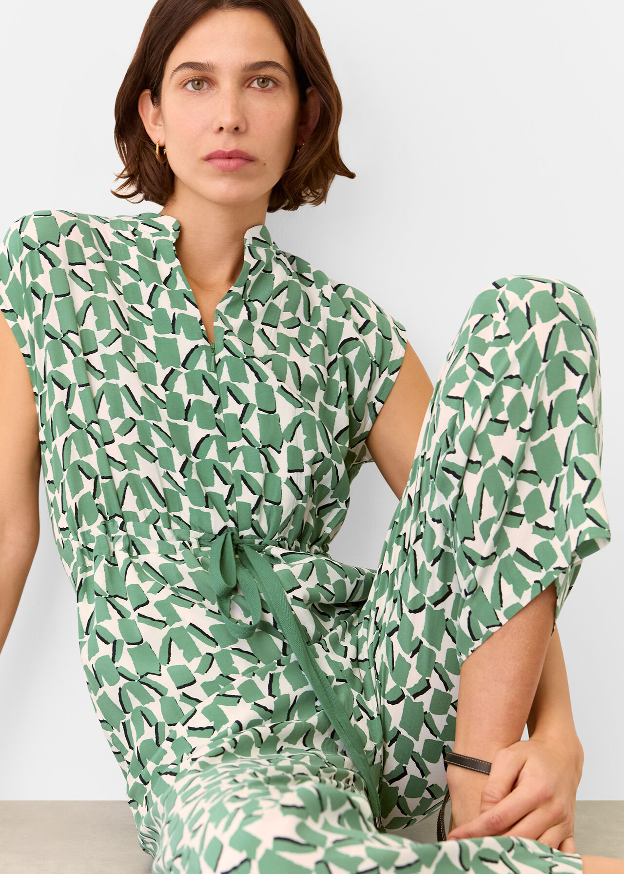 Whistles Abstract Squares Jumpsuit