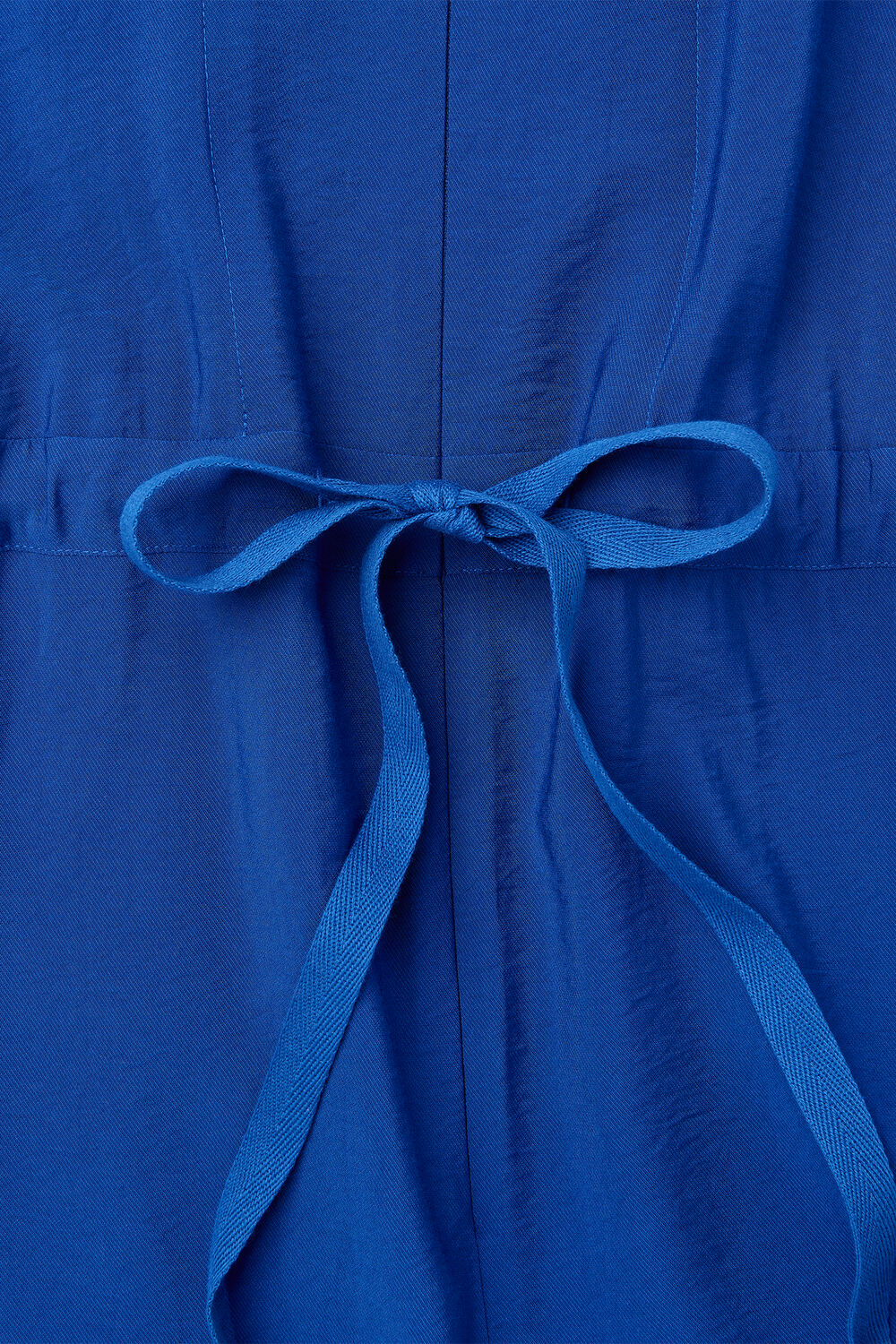 Petite Sleeveless Drawstring Jumpsuit