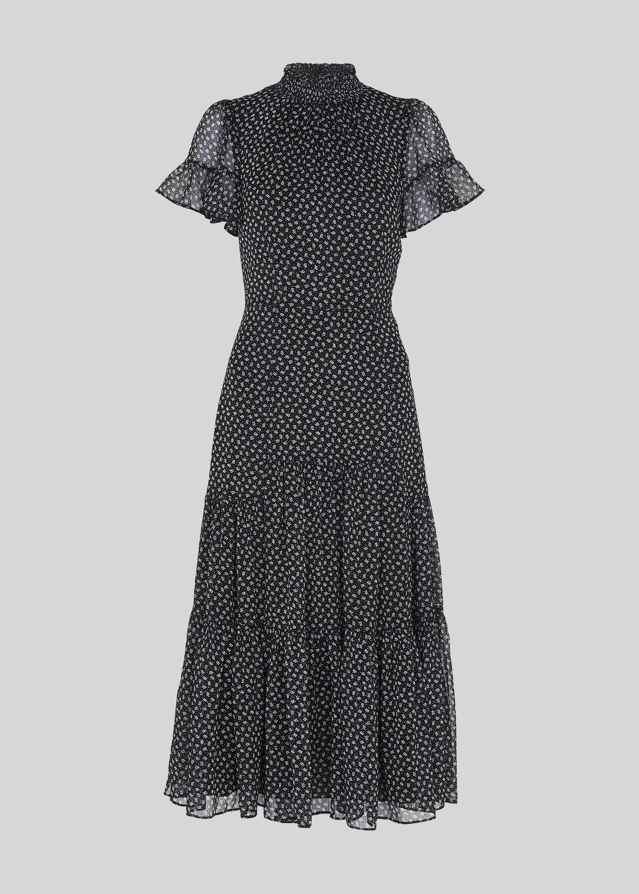 Black/Multi Autumn Bud Babycord Dress WHISTLES Whistles US