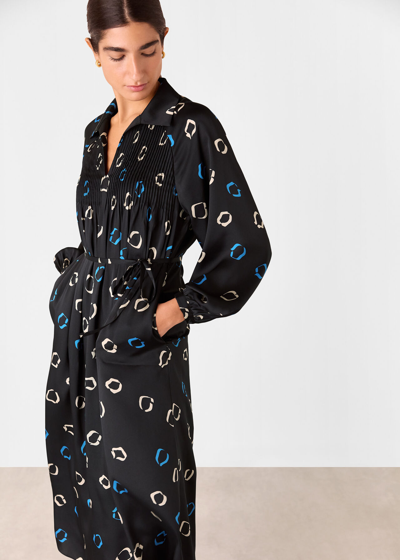 Scattered Hoops Midi Dress