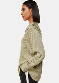 Jacquard Zig Zag Print Shirt