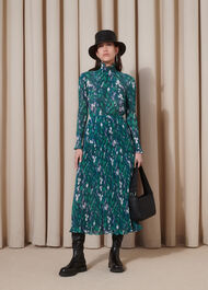 Kaleidoscope Plisse Midi Dress