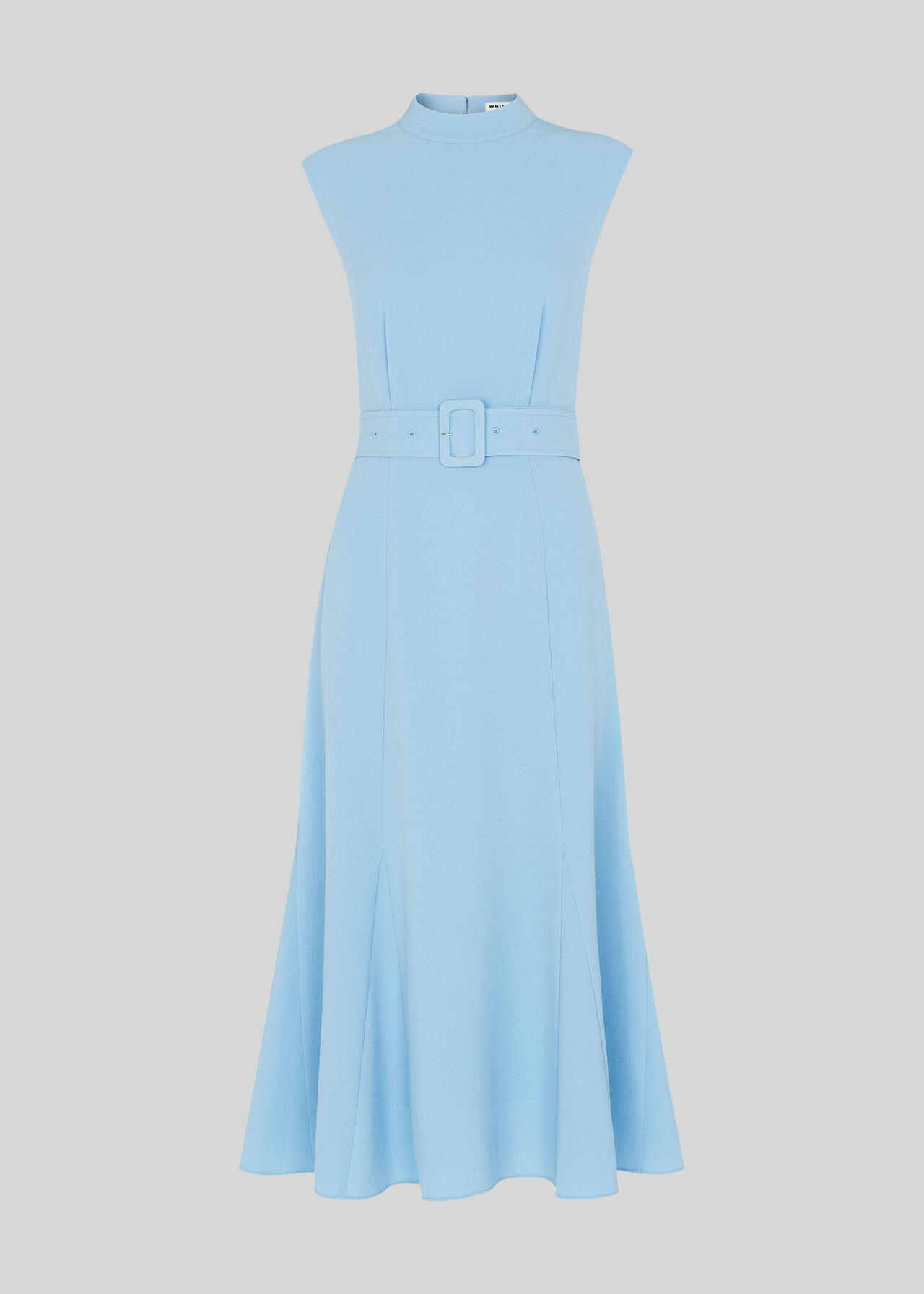 Penny Belted Dress Pale Blue