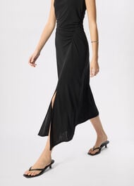 Ruched Halter Jersey Dress