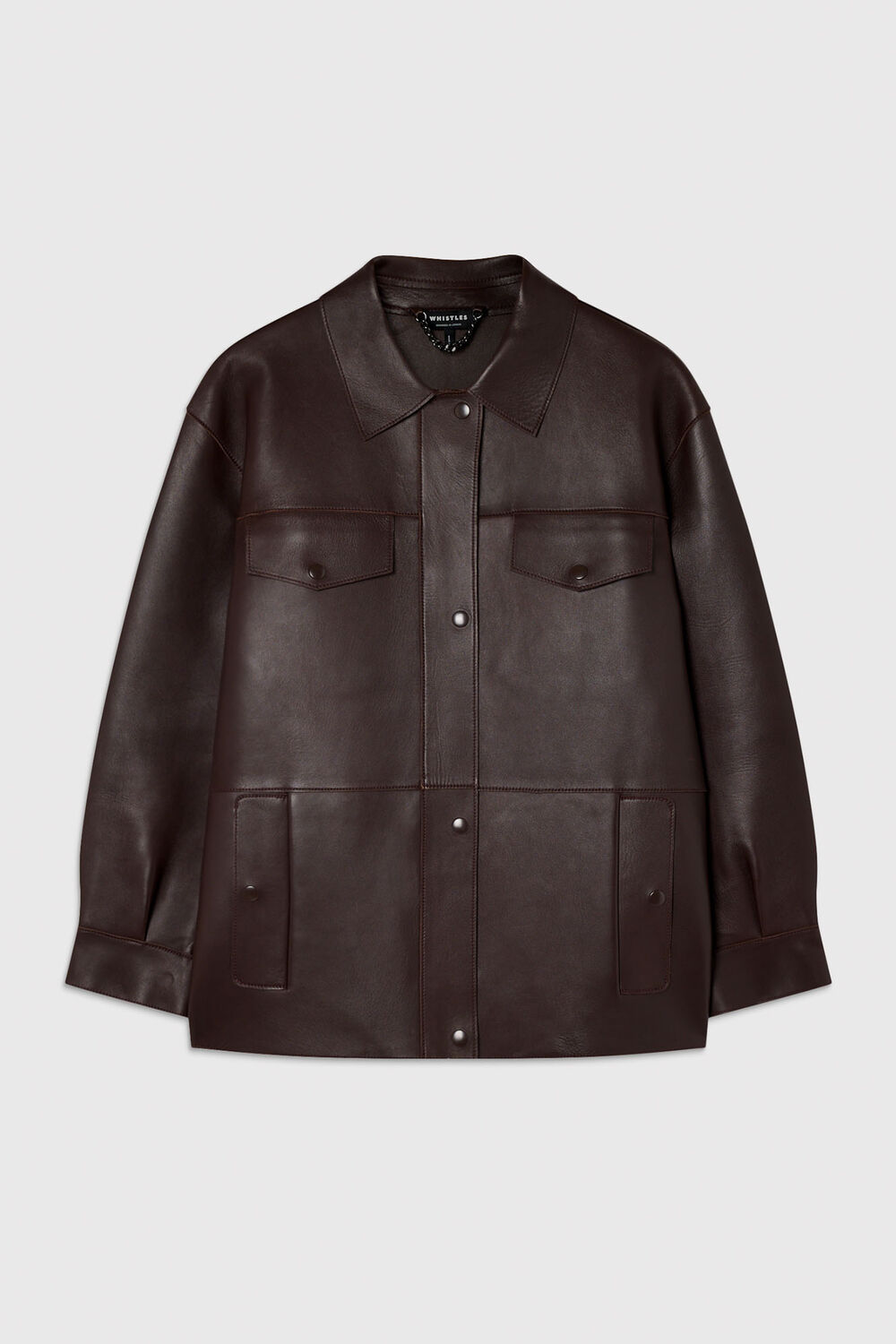 Petite Clean Bonded Leather Jacket