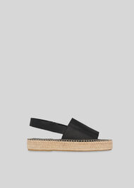 Nile Slingback Espadrille Black