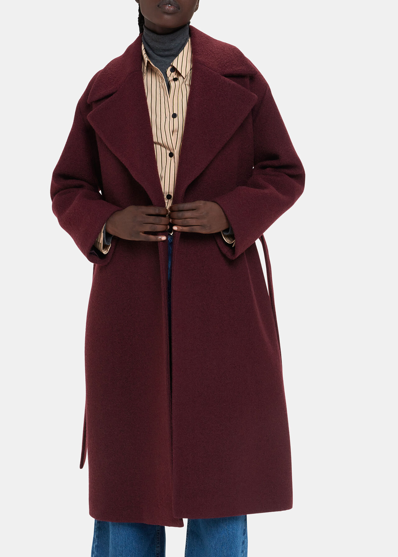 Lorna Wrap Wool Coat